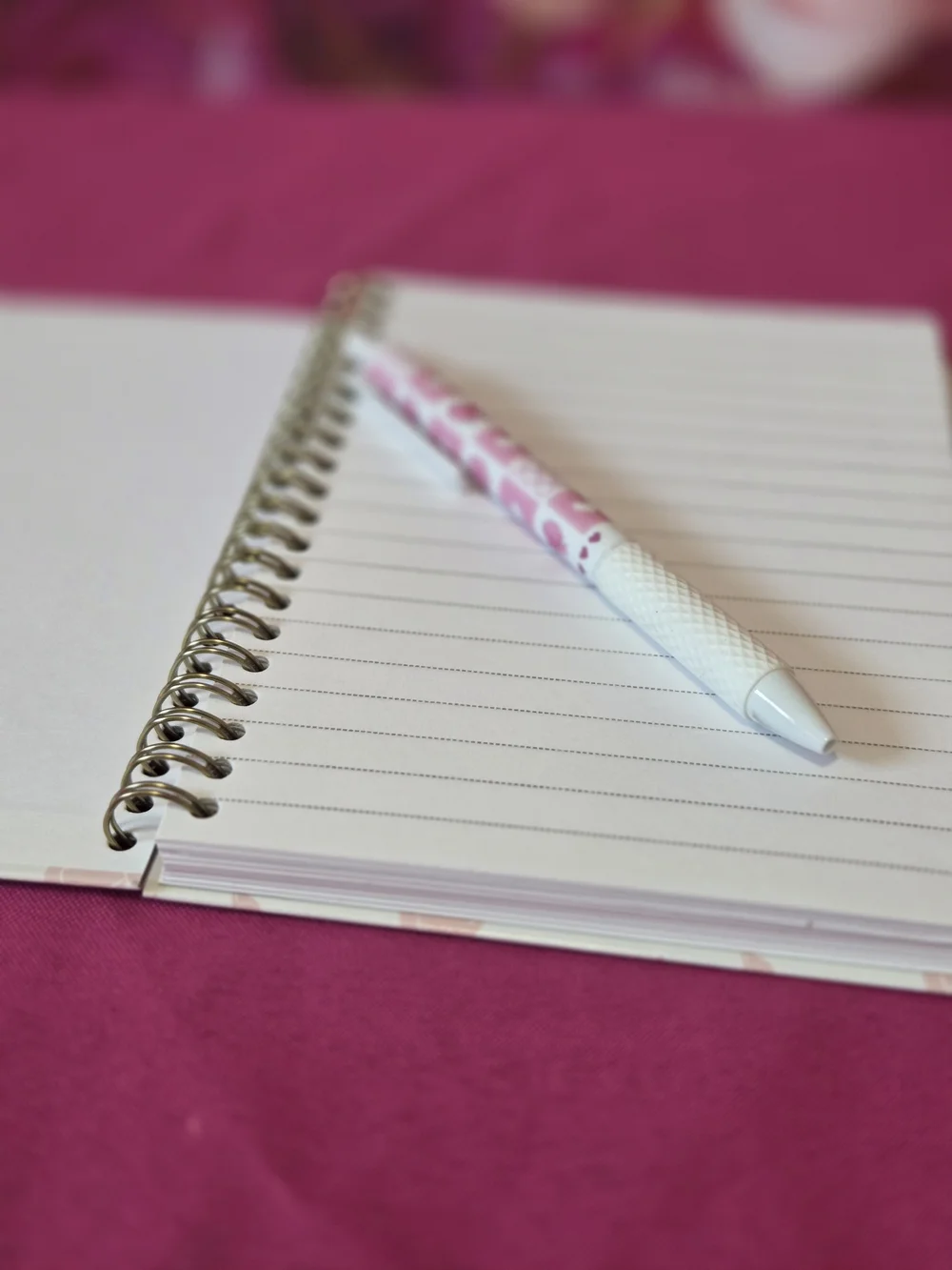 Pretty Pink Bow Tie Travel Bag Pin And Notebook